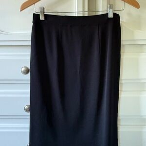 Misook Classic Black Pencil Skirt